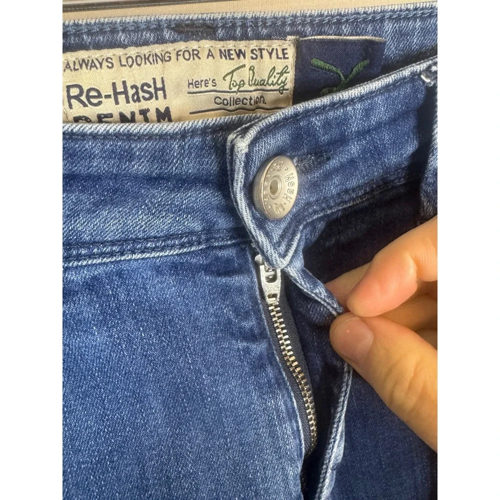 Re-HasH Rubens Italian Candiani Denim‎ Jeans Mens 34X28 Blue Made in Italy 10oz
